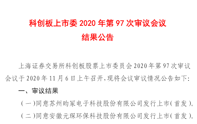 安徽又一企業(yè)科創(chuàng)板上市過會